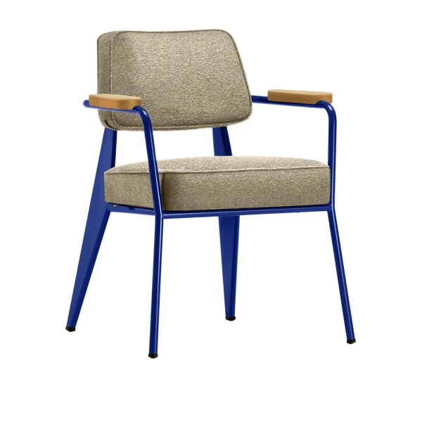Fauteuil Direction karmstol Prouvé Bleu Marcoule